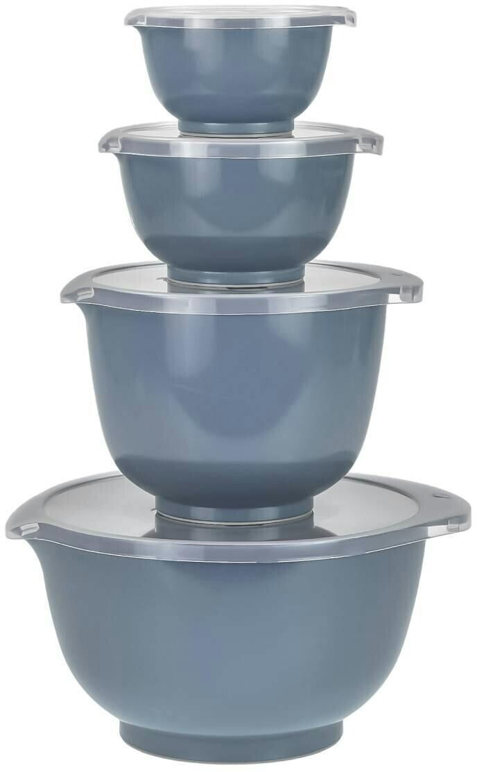 Rosti Mepal Margrethe mixing bowl set, 0.25 - 3 l, dusty blue (8 pieces)