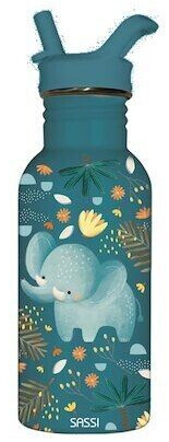 Sassi Junior Gourde en inox 500 ml Éléphant