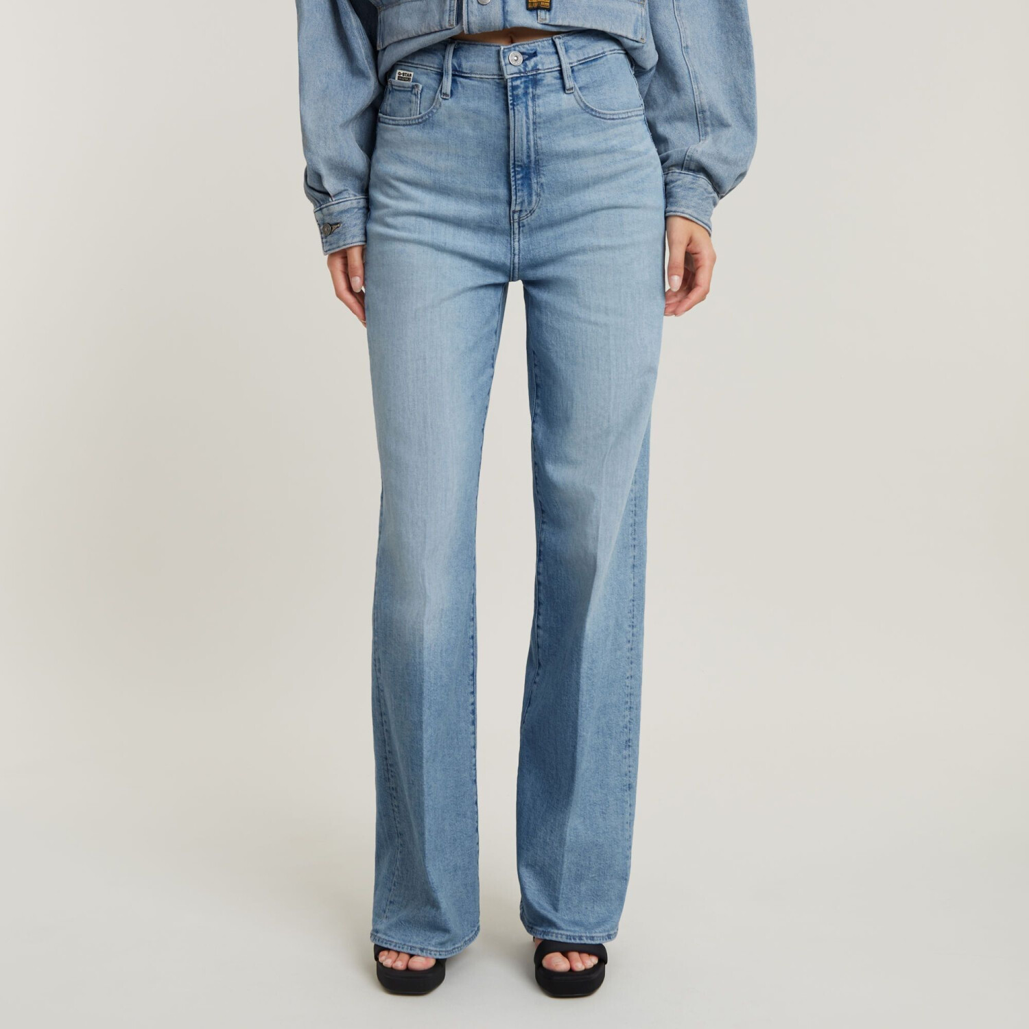 G-Star Deck 20 High Loose Fit Jeans (D23591) sun faded amparo blue