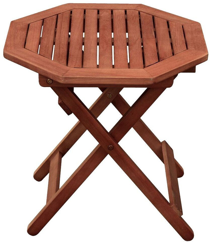 ETC Shop Kleiner Gartentisch Holz Beistelltisch Balkontisch klein rund