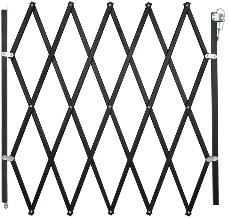 Nordlinger Pro Stop'Fix Barrière animaux rétractable 60-110 x 83 cm noir (742085)