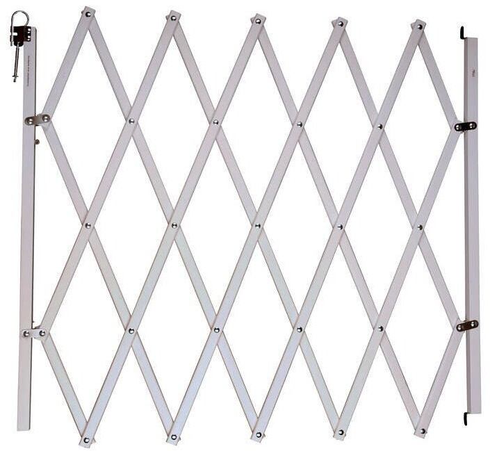 Nordlinger Pro Stop'Fix Barrière animaux rétractable 60-110 x 83 cm blanc (742001)