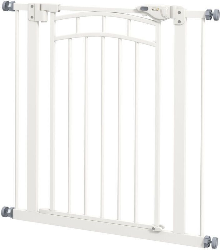 Pawhut Barrière de sécurité pour chien blanc Pawhut Barrière de sécurité pour chien blanc