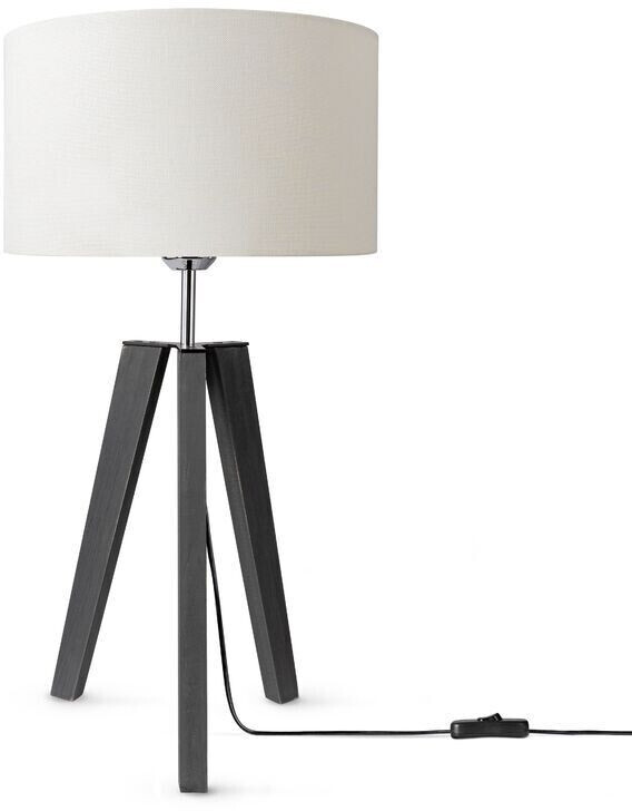 Paco Home l-muva - madera/luca/bajo (canvas) madera tl 1 e27 bk (wt)