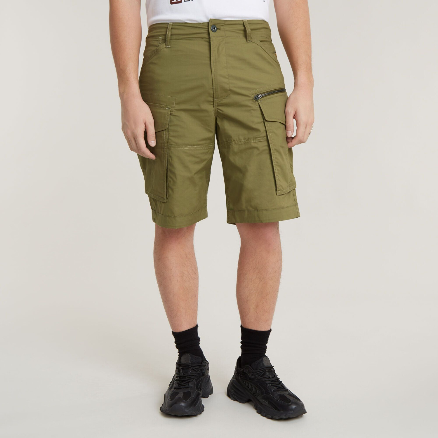 Buy G Star Rovic Zip Relaxed Shorts D08566 smoke olive from 56.49 Today Best Deals on idealo