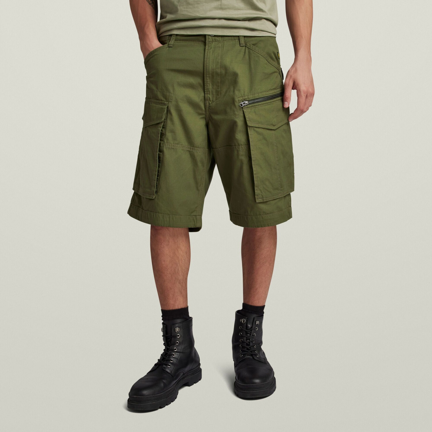 G-Star Rovic Zip Relaxed Shorts (D08566) shadow olive