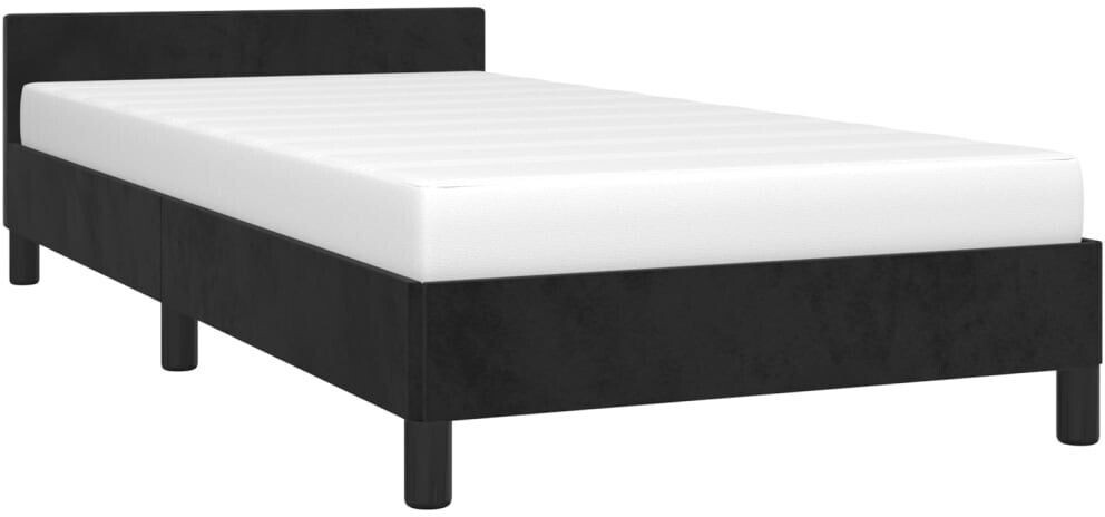 vidaXL Bed frame with headboard 100x200cm velvet (347557)