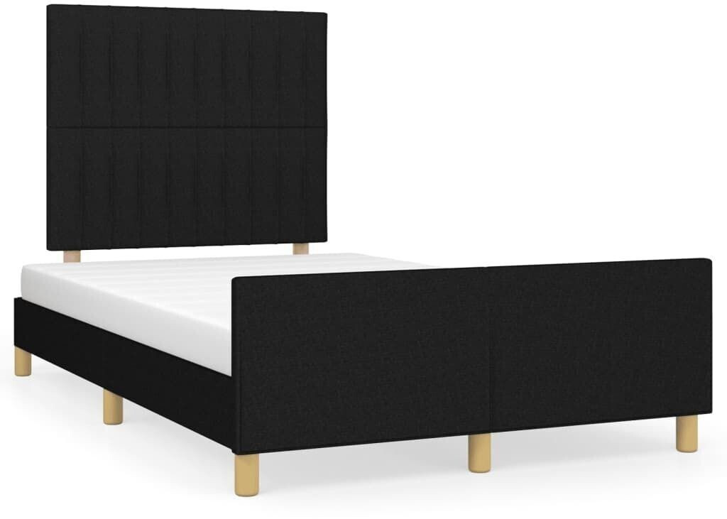 vidaXL Bed frame with headboard 120x200cm fabric (3125205)