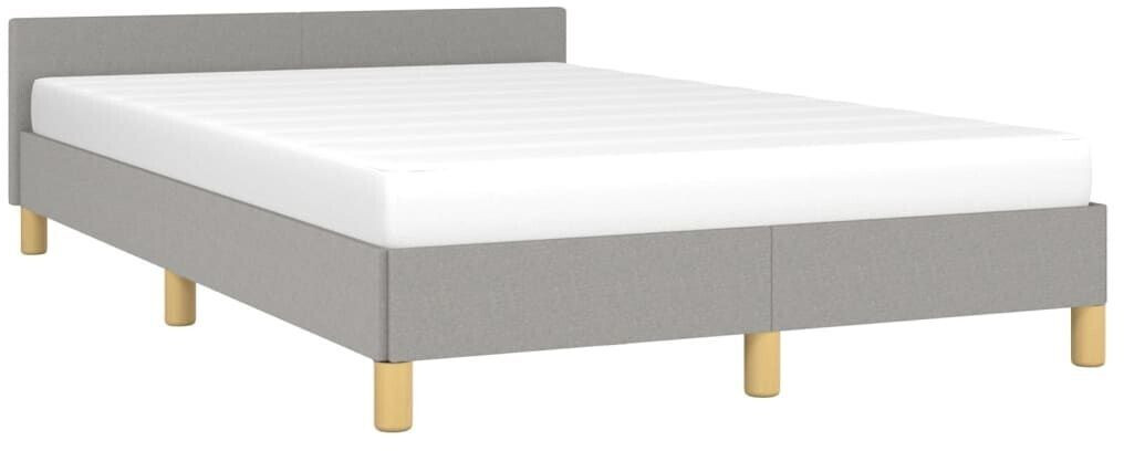 vidaXL Bed frame with headboard 120x200cm fabric (347399)