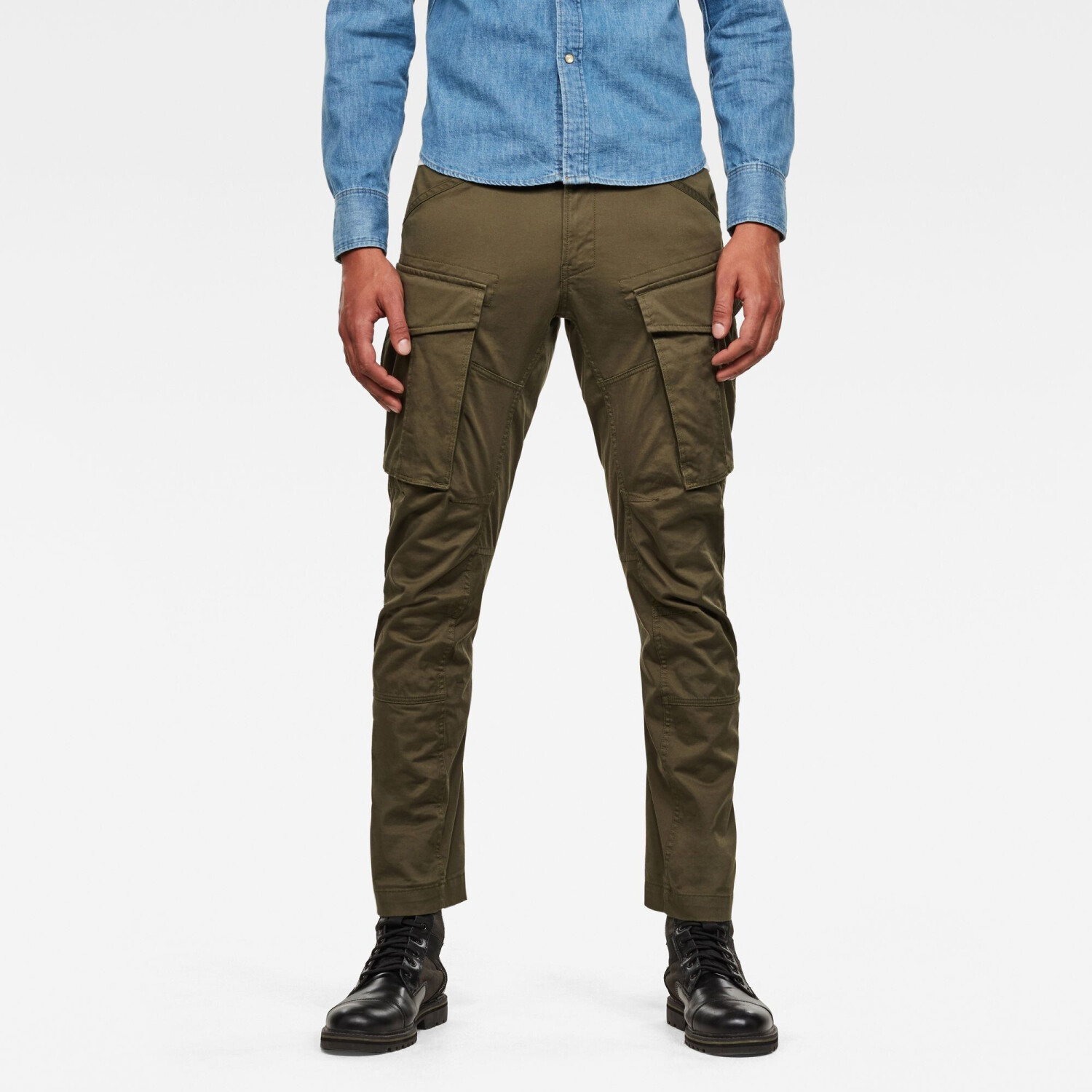G-Star 3D Cargo Straight Tapered Pant (D18651) dark bronze green