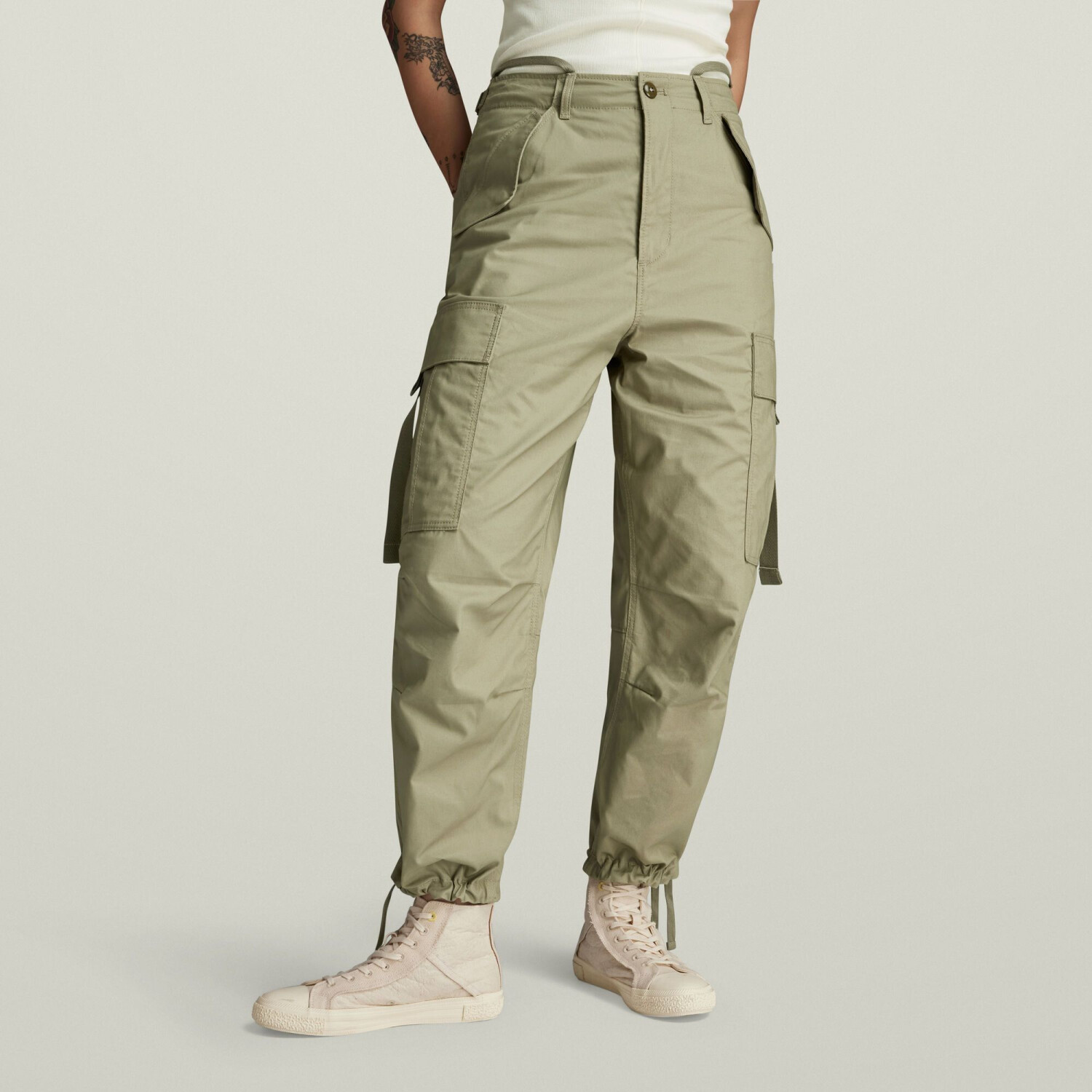 G-Star Cargo Cropped Drawcord Pants (D24389)