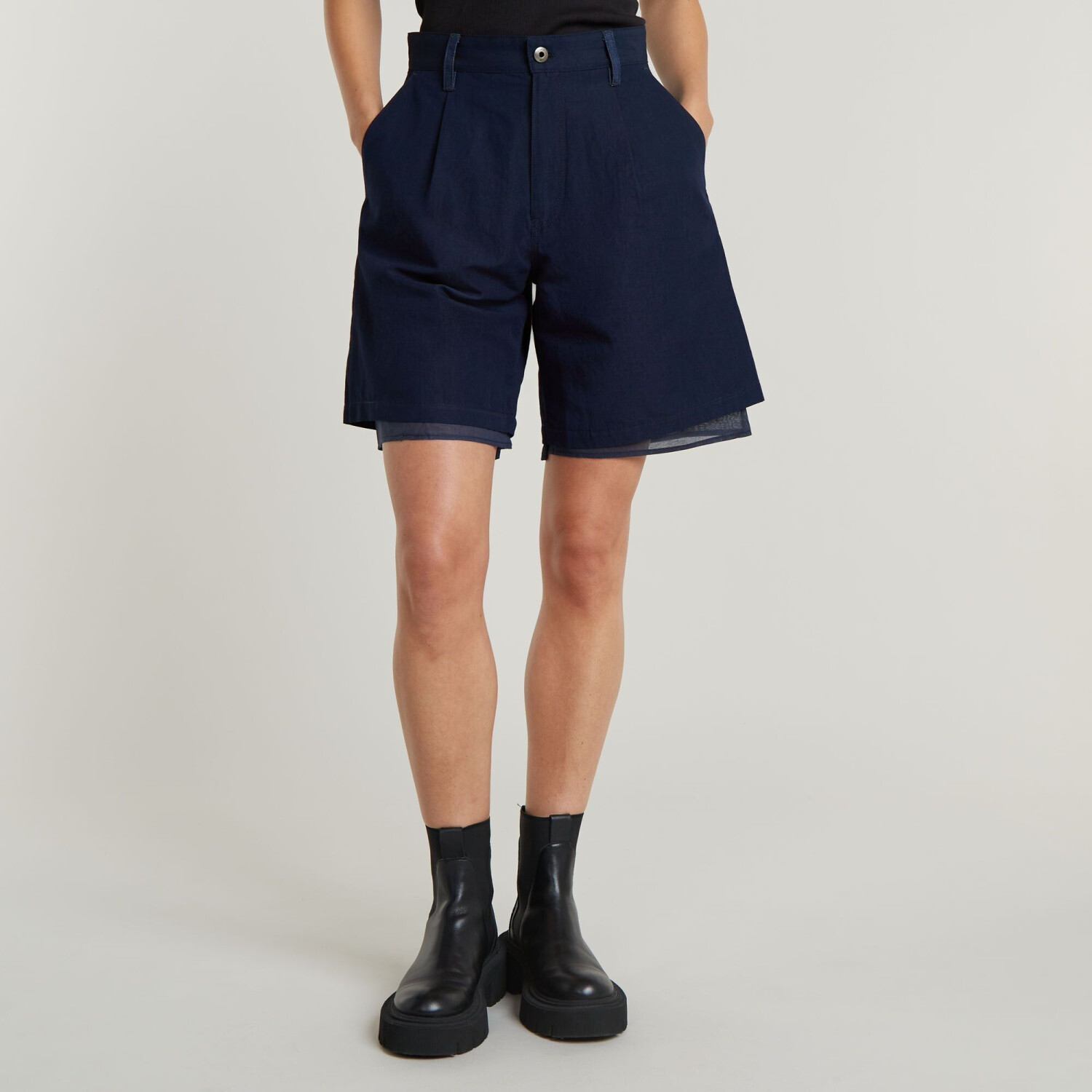 G-Star GSRR Linen Barrel Shorts (D25409) raw denim
