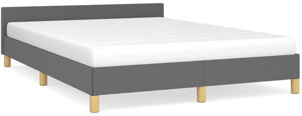 vidaXL Bed frame with headboard 140x200cm fabric (347416)