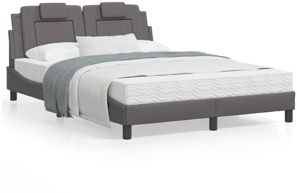 vidaXL Bed frame with headboard 140x200cm faux leather (3208099)