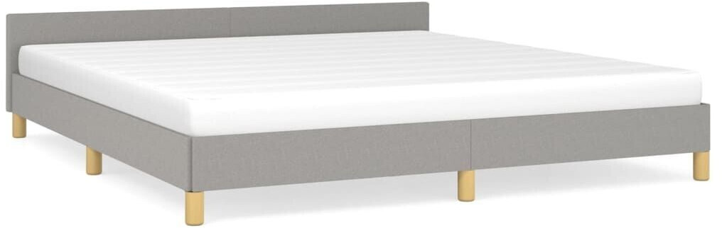 vidaXL Bed frame with headboard 160x200cm fabric (347423)