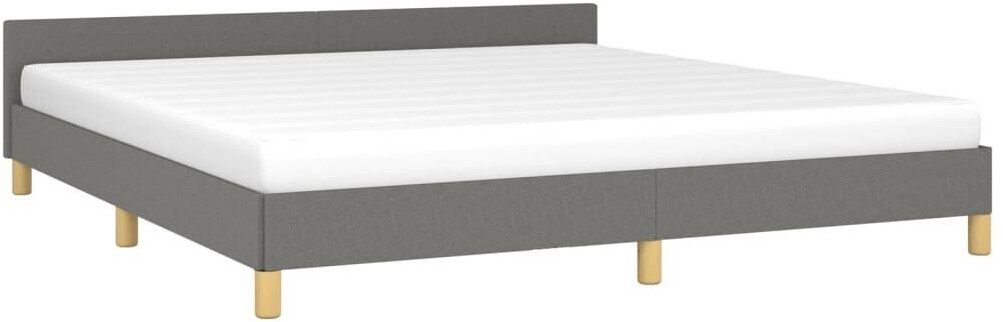 vidaXL Bed frame with headboard 160x200cm fabric (347424)