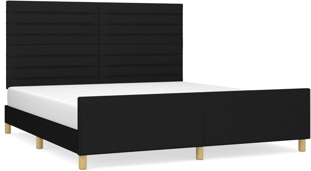 vidaXL Bed frame with headboard 180x200cm fabric (3125156)
