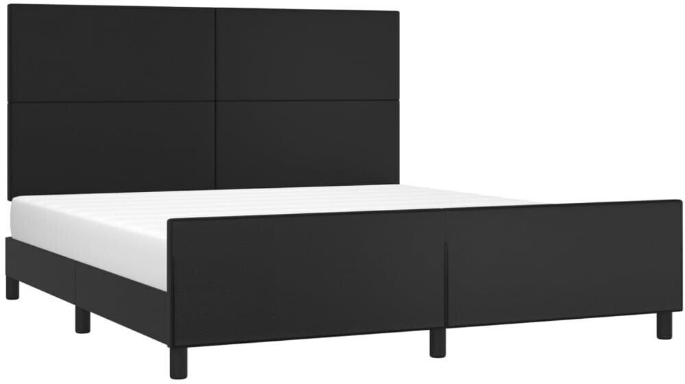 vidaXL Bed frame with headboard 180x200cm faux leather (3125463)