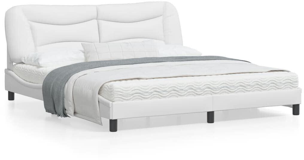 vidaXL Bed frame with headboard 180x200cm faux leather (3208017)