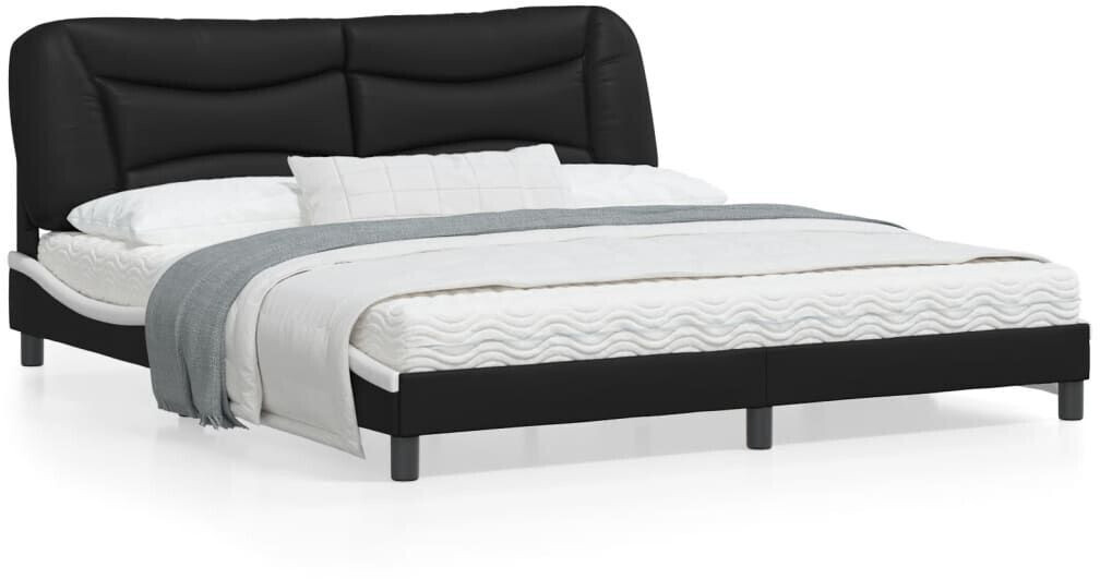 vidaXL Bed frame with headboard 180x200cm faux leather (3208021)