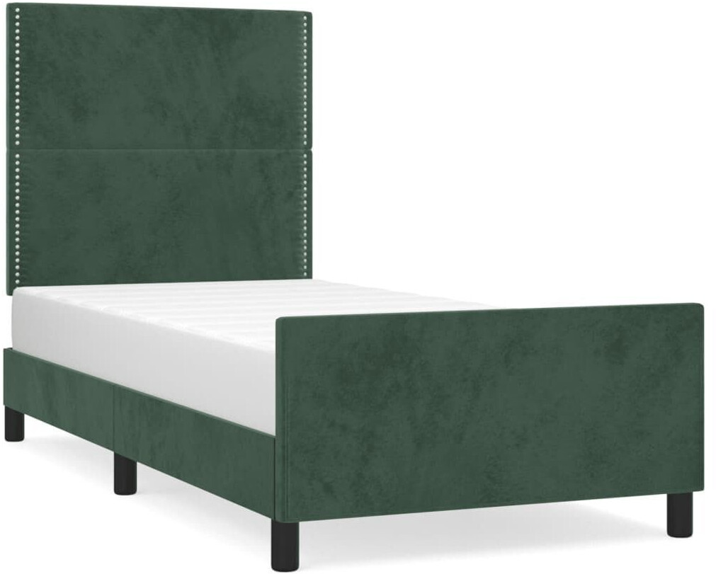 vidaXL Bed frame with headboard 80x200cm velvet (3125663)