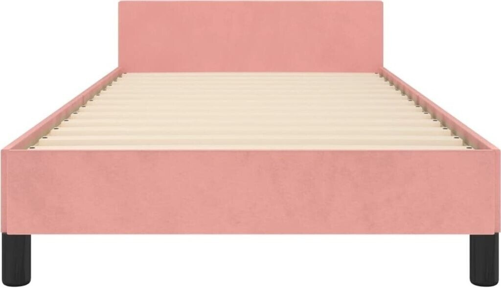 vidaXL Bed frame with headboard 80x200cm velvet (3125787)