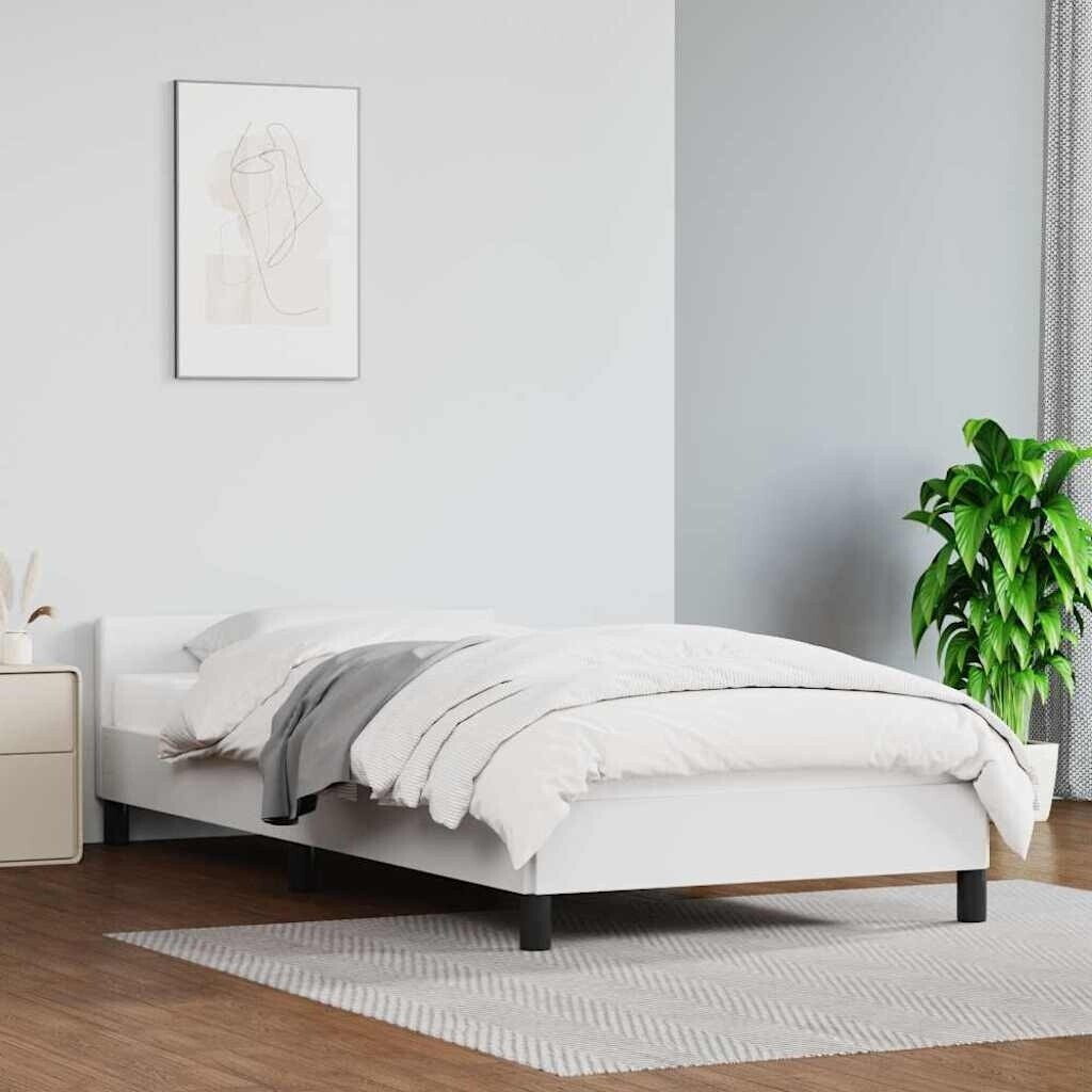 vidaXL Bed frame with headboard 90x190cm faux leather (347472)