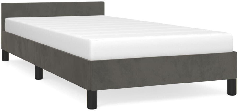 vidaXL Bed frame with headboard 90x190cm velvet (347544)