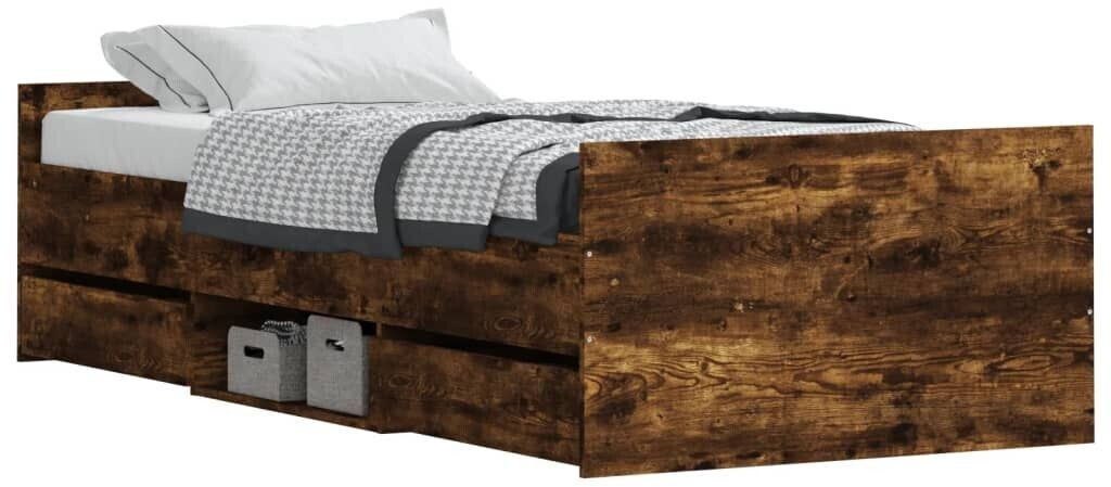 vidaXL Bed frame with headboard and footboard 100x200cm (3203800)