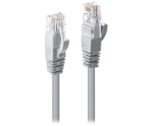 Lindy Patch-Kabel 15,0m UTP CAT 6 gepresst verseilt glatt Grau (48008)