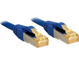 Lindy Patch-Kabel 50cm SFTP PiMF Cat.7 Rohkabel glatt halogenfrei Blau (47276)