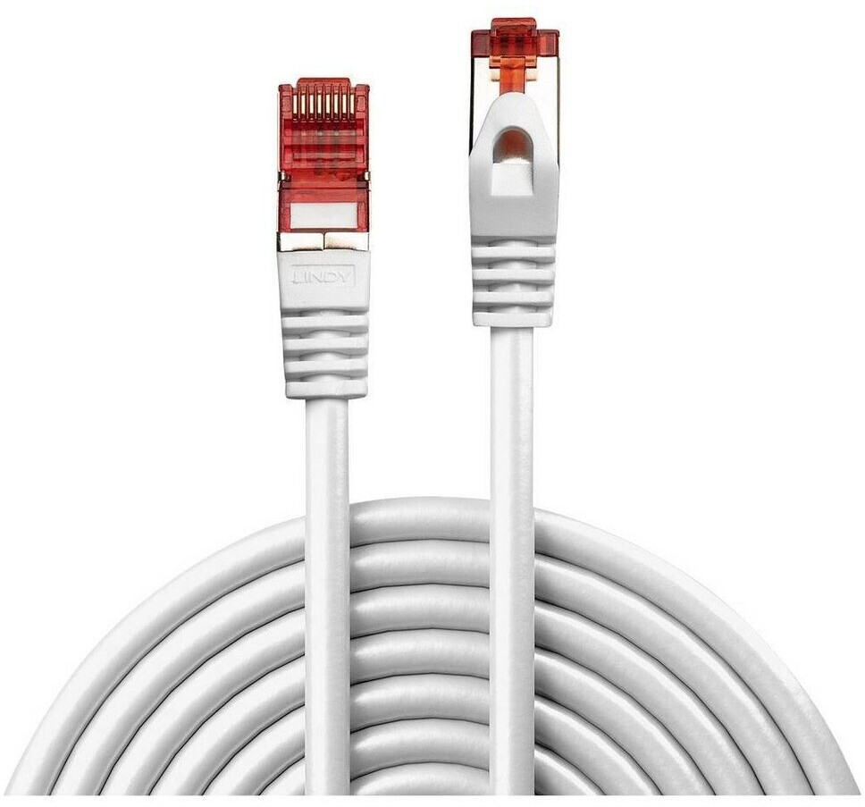 Lindy Basic Patch-Kabel 3,0m SFTP PiMF CAT 6 gepresst verseilt glatt weiß (47385)