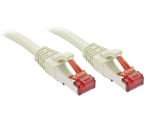 Lindy Patch-Kabel 3,0m SFTP PiMF CAT 6e gepresst verseilt glatt Grau (47705)