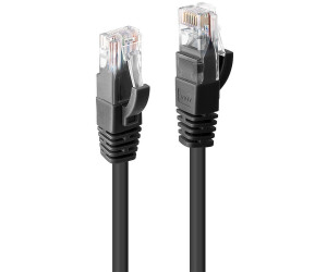 Lindy Patch-Kabel 2,0m UTP CAT 6 gepresst glatt Schwarz (48078)