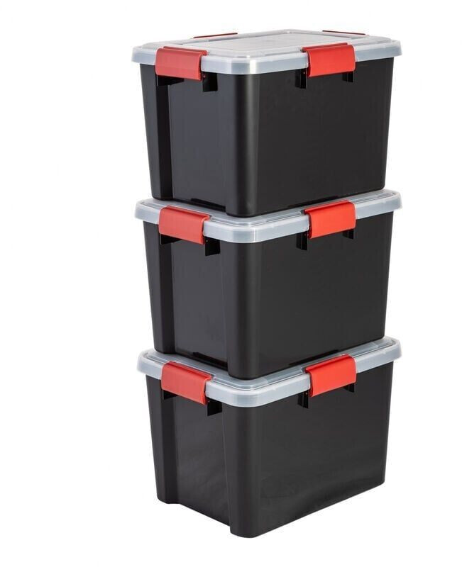 Iris Ohyama Boxes Plastic Organizer Set of 3 20L (104774)