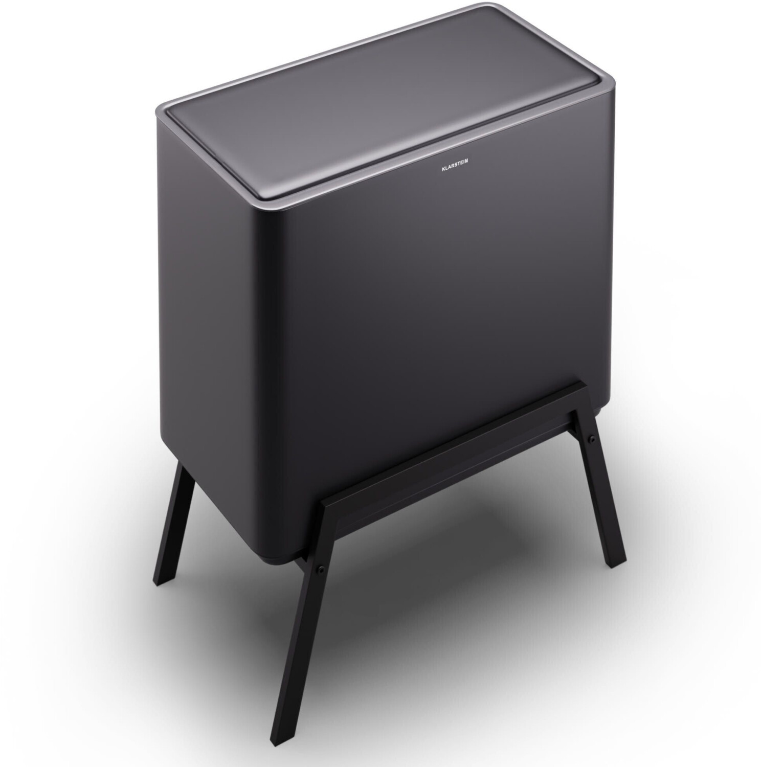 Klarstein Yuma Trash Can 40 L incl. Compost Bin Black