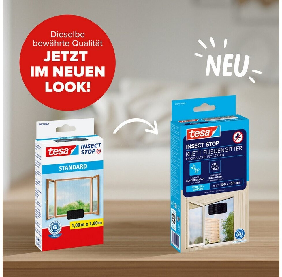 Tesusa Insect tesa Insect Stop Standard anthrazit 100 x 100 cm (3er-Pack) ab 13.16 ...