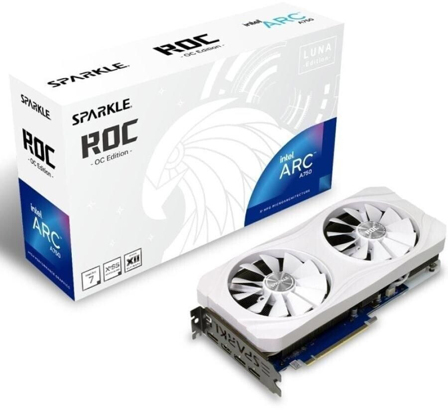 Sparkle Intel Arc A750 Titan OC Edition DDR6 HDMI 2200MHz 8GB Triple Fan  Grafikkarte - Blau : Amazon.de: Computer & Zubehör