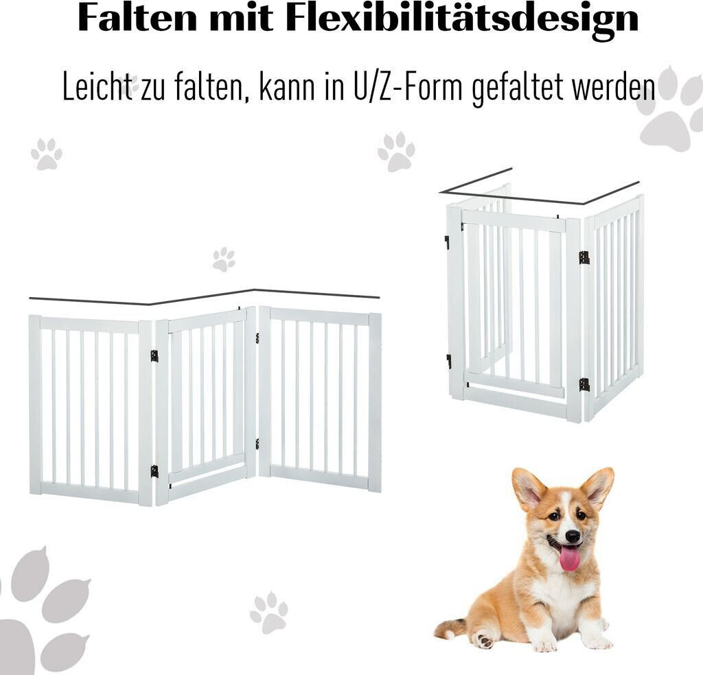 Pawhut Barrière de sécurité pour chien Pawhut Barrière de sécurité pour chien