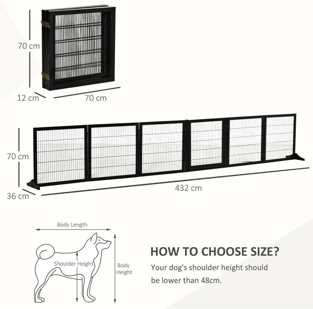 Pawhut Barrière de sécurité pour chien Pawhut Barrière de sécurité pour chien