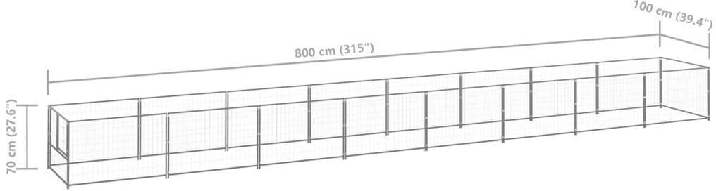 vidaXL Chenil 3082106
