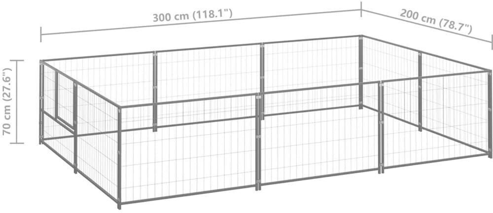 vidaXL Chenil 3082119 vidaXL Chenil 3082119