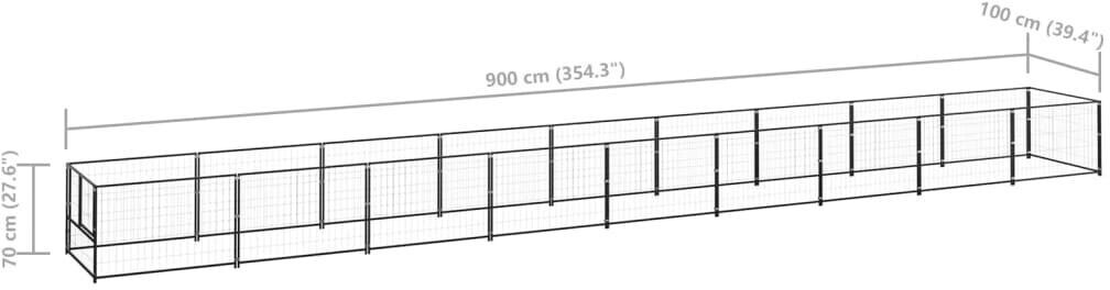 vidaXL Chenil 3082099 vidaXL Chenil 3082099