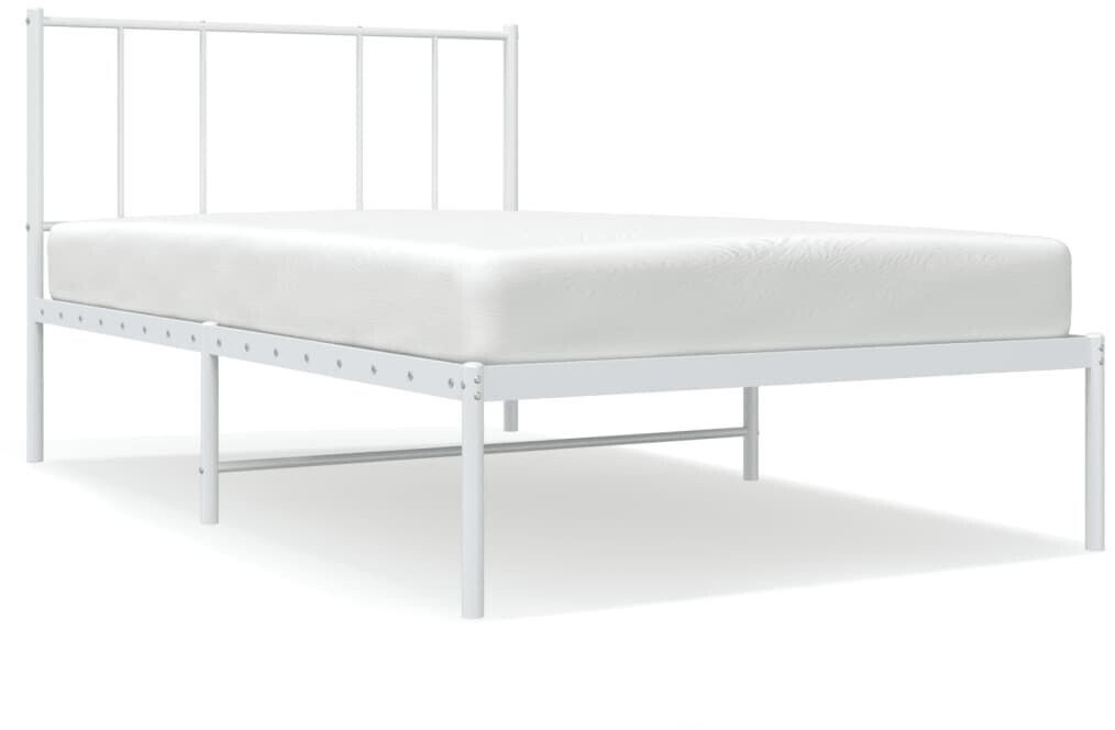 vidaXL Bed frame with headboard metal 100x190cm (352523)
