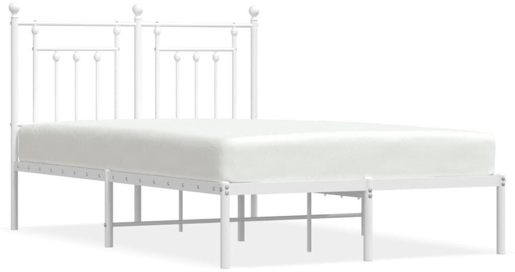 vidaXL Bed frame with headboard metal 120x200cm (353584)
