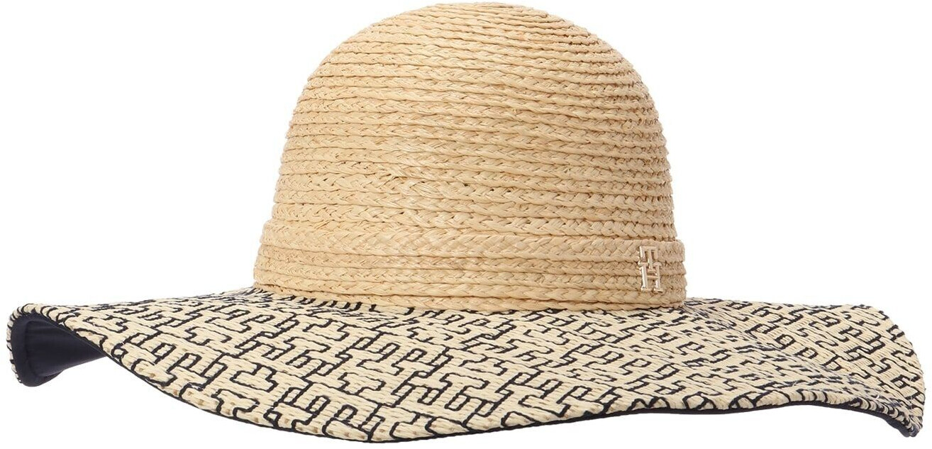 Tommy Hilfiger Straw Hats with TH-Monogram (AW0AW16042) calico