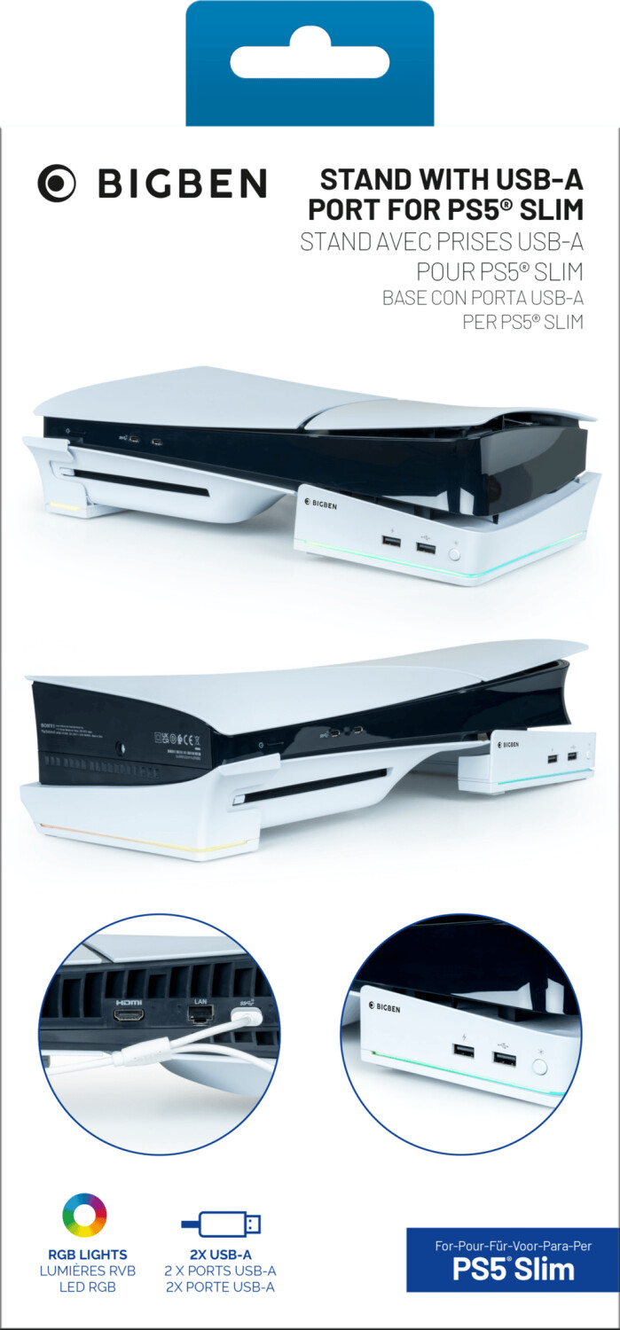 Bigben PS5 Slim Stand with USB-A Port