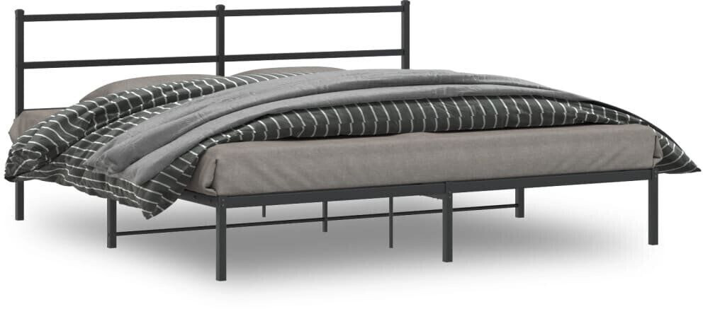 vidaXL Bed frame with headboard metal 183x213cm (355370)