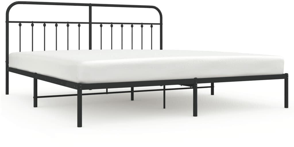 vidaXL Bed frame with headboard metal 193x203cm (352584)