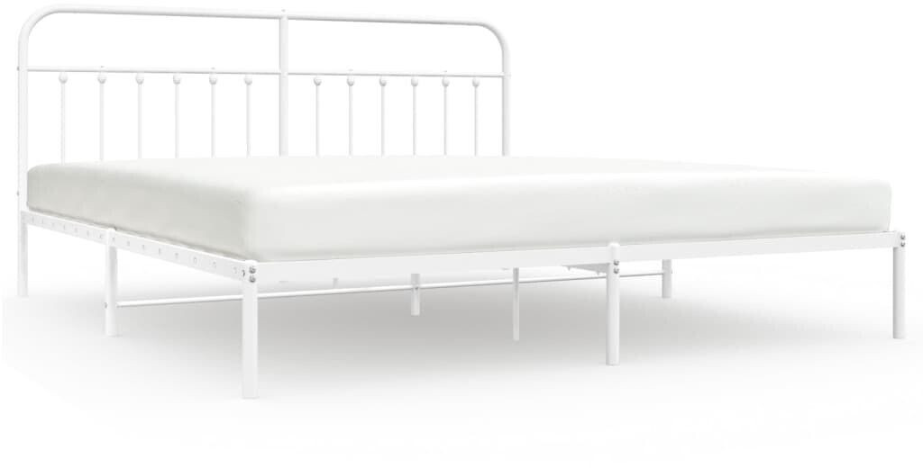 vidaXL Bed frame with headboard metal 193x203cm (352633)
